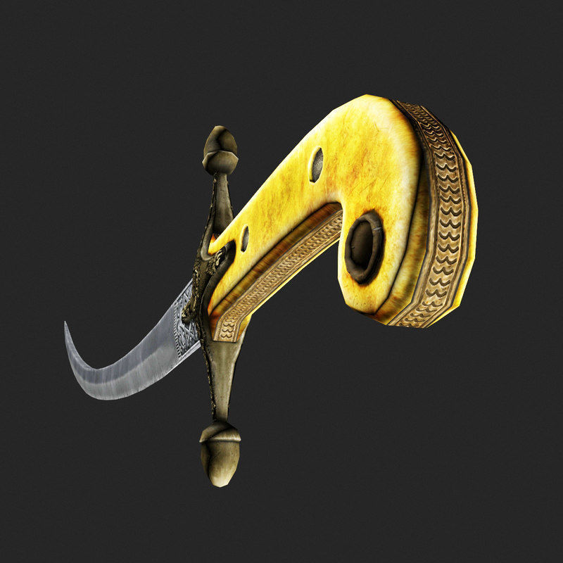 Mameluke sword 3D model_4