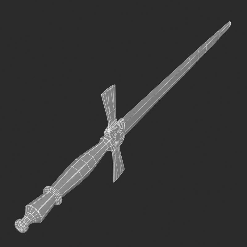 Mason sword 3D model_8
