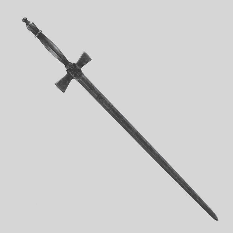 Mason sword 3D model_1