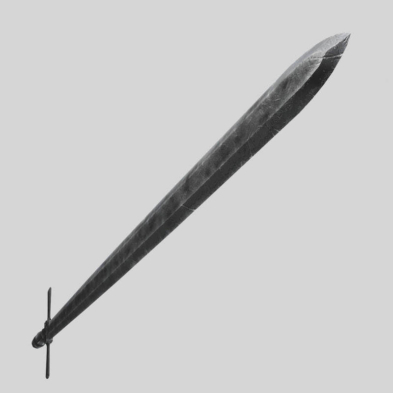 Mason sword 3D model_7