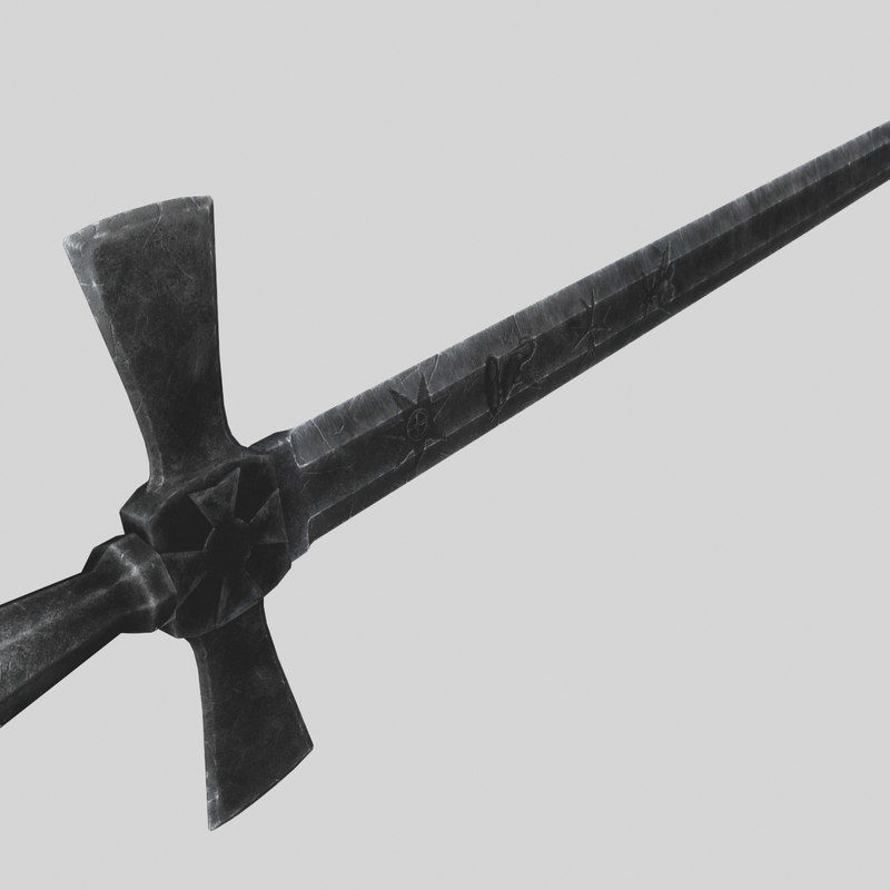 Mason sword 3D model_4