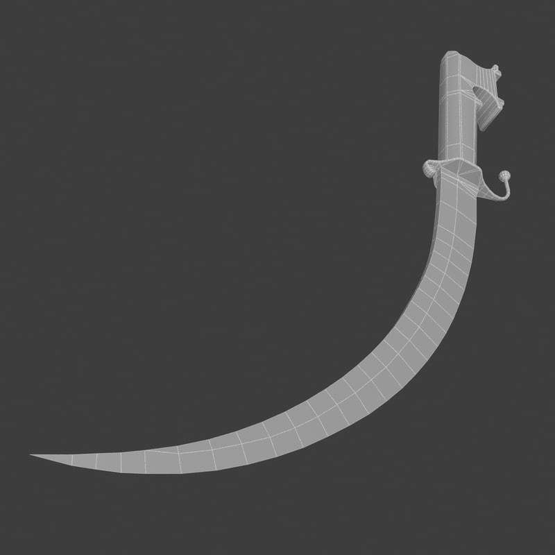 Moroccan nimcha 3D model_5