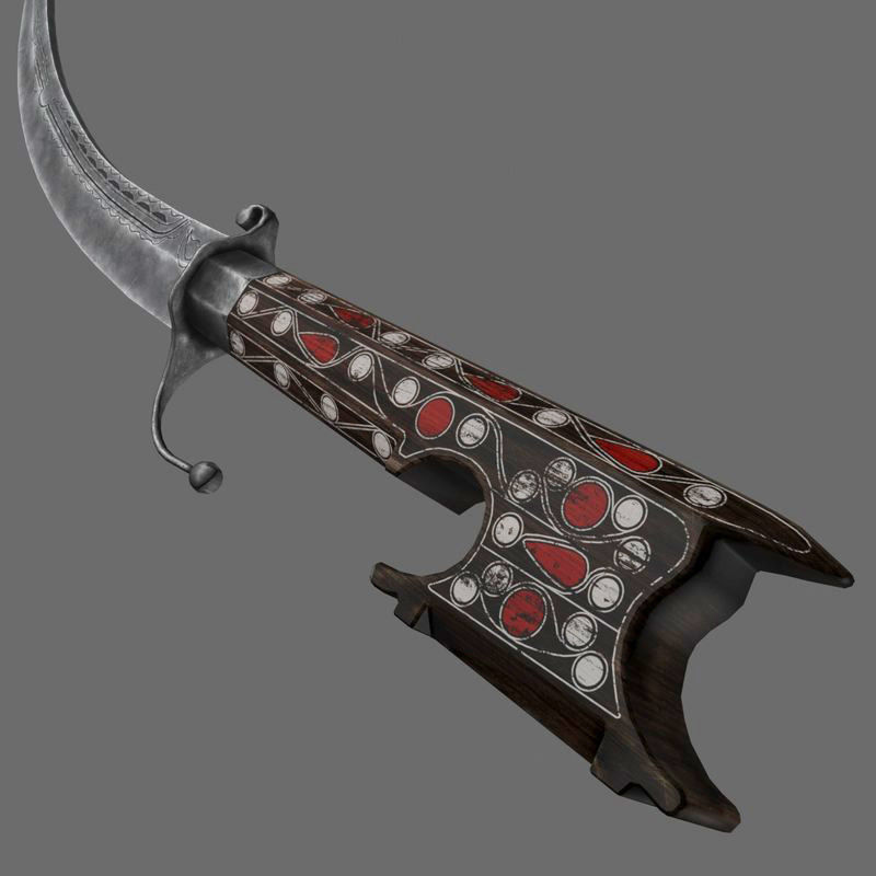 Moroccan nimcha 3D model_10