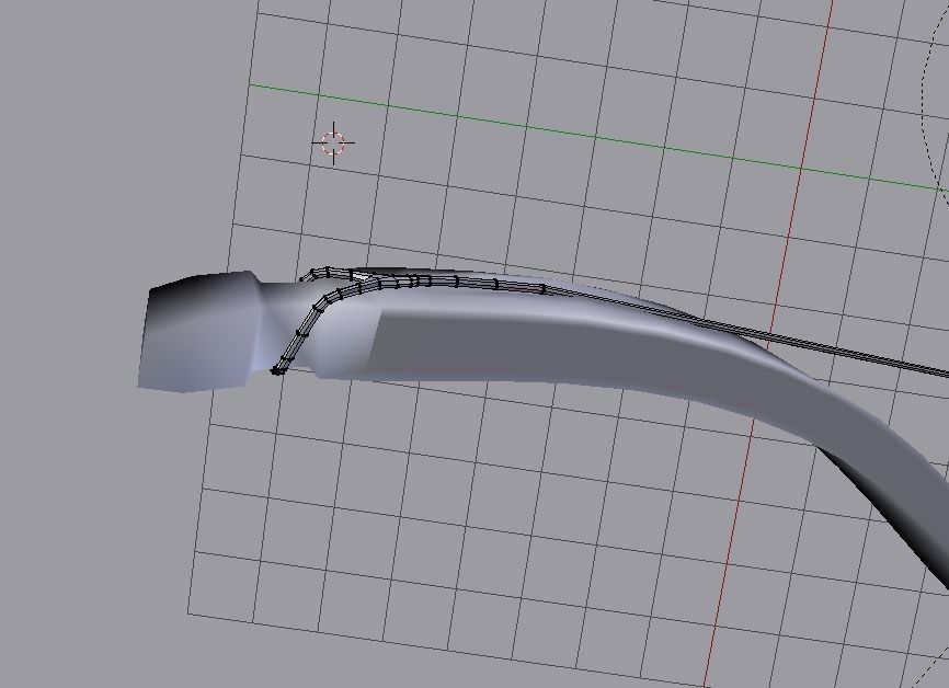 Wooden recurve bow 3D model_7