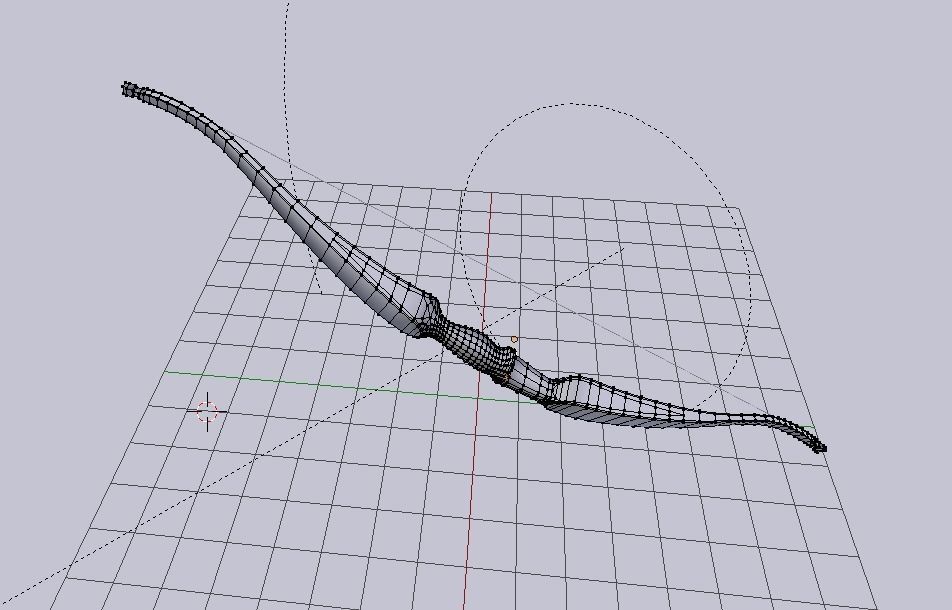 Wooden recurve bow 3D model_6