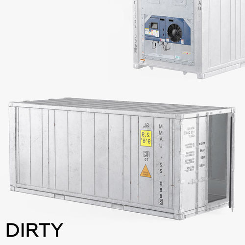 Refigerator Container Dirty 3D model