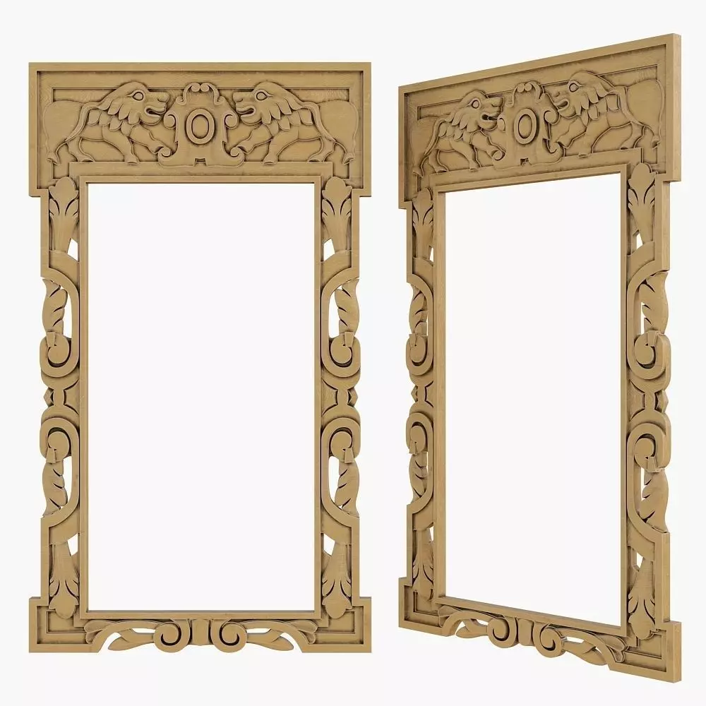 Gothic frame cnc 3D model_0