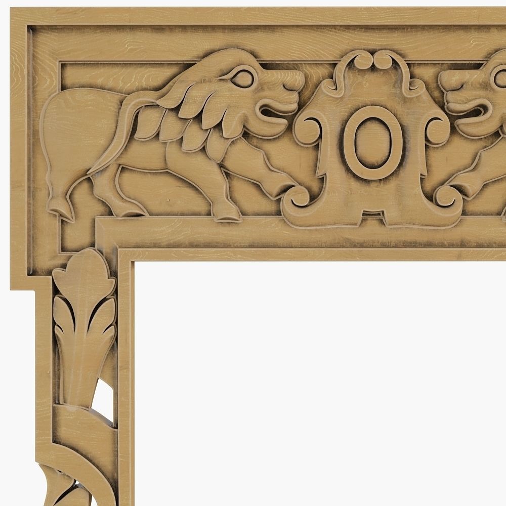 Gothic frame cnc 3D model_1