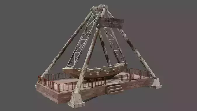 Pirate Ship Ride Abandoned