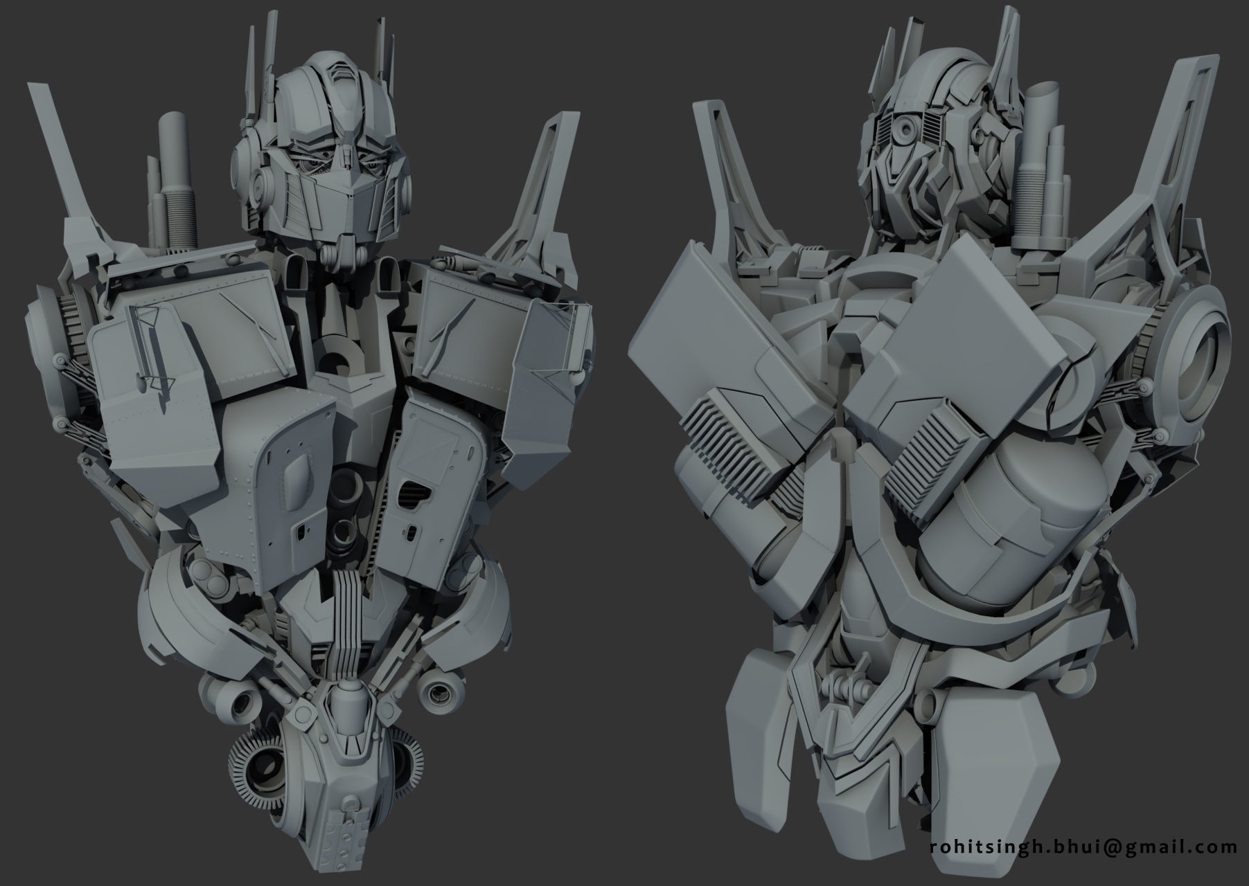 Optimus Prime- Transformer 3d model only 3D model_3