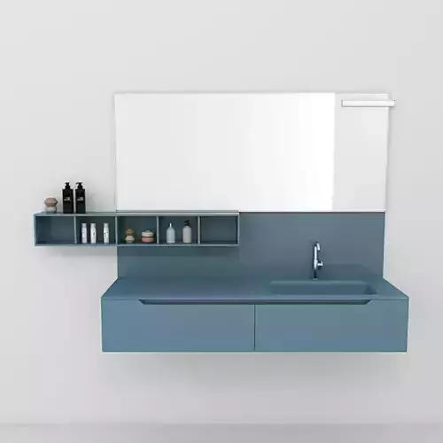 Bathroom furniture set Gold 5