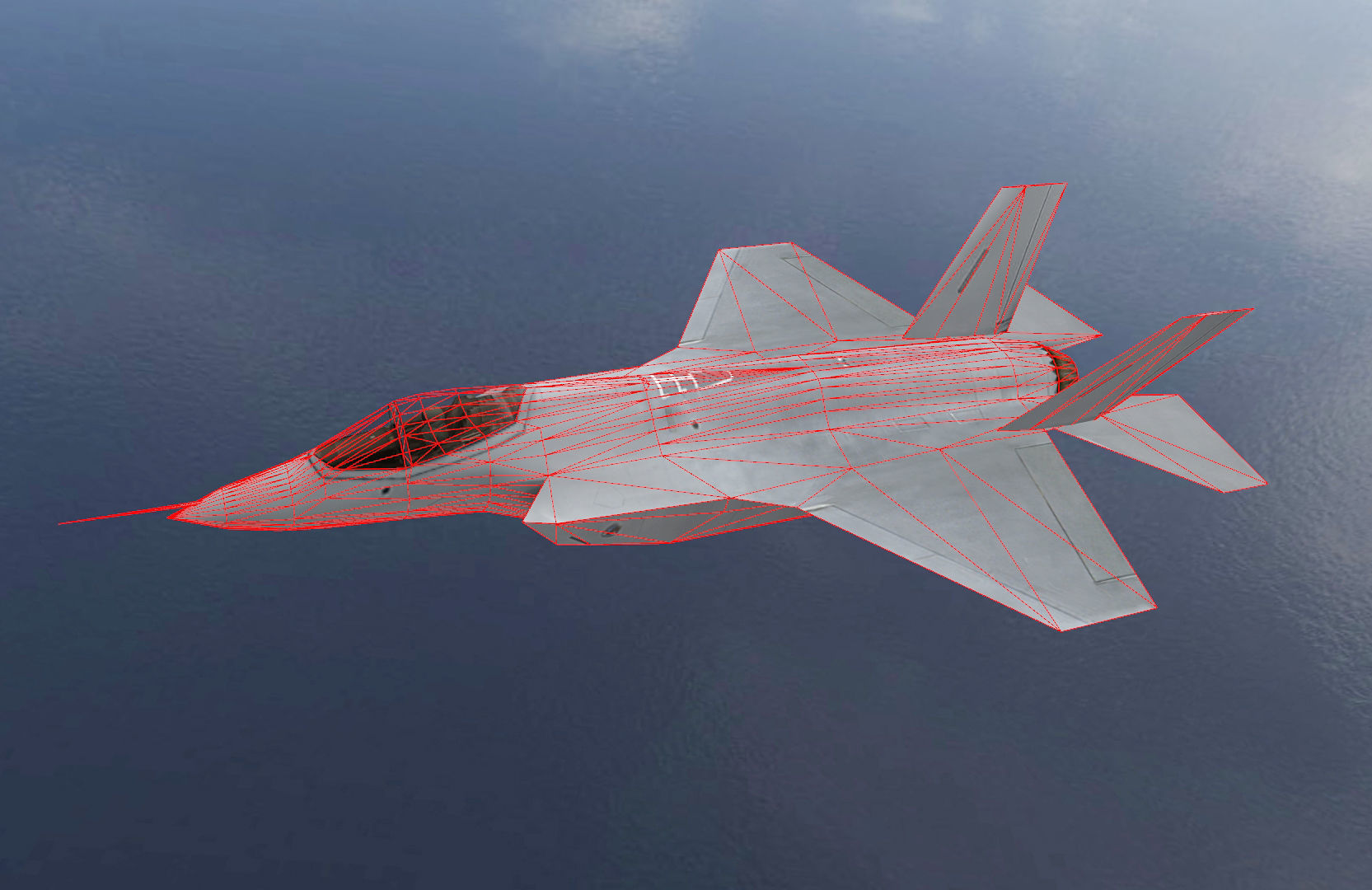 Lockheed Martin F35 Lightning Low-poly 3D model_1