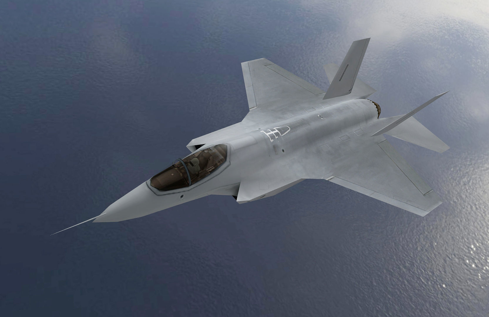 Lockheed Martin F35 Lightning Low-poly 3D model_3