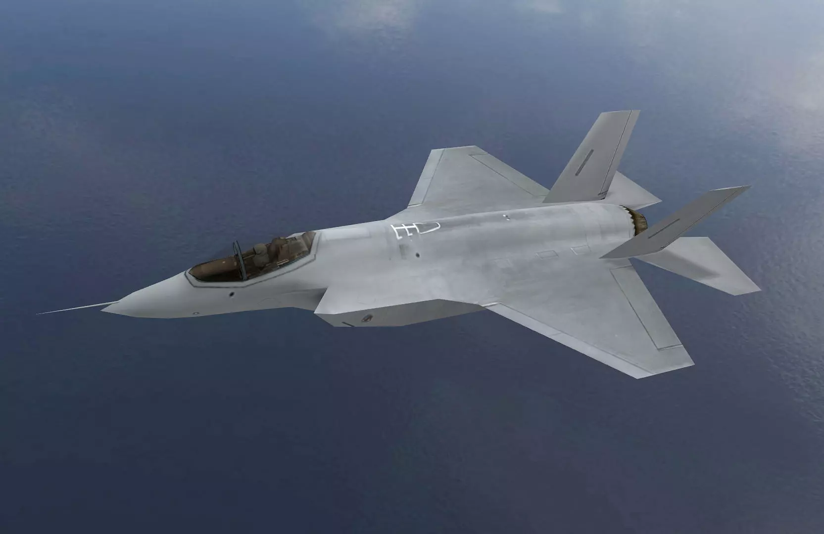 Lockheed Martin F35 Lightning Low-poly 3D model_0