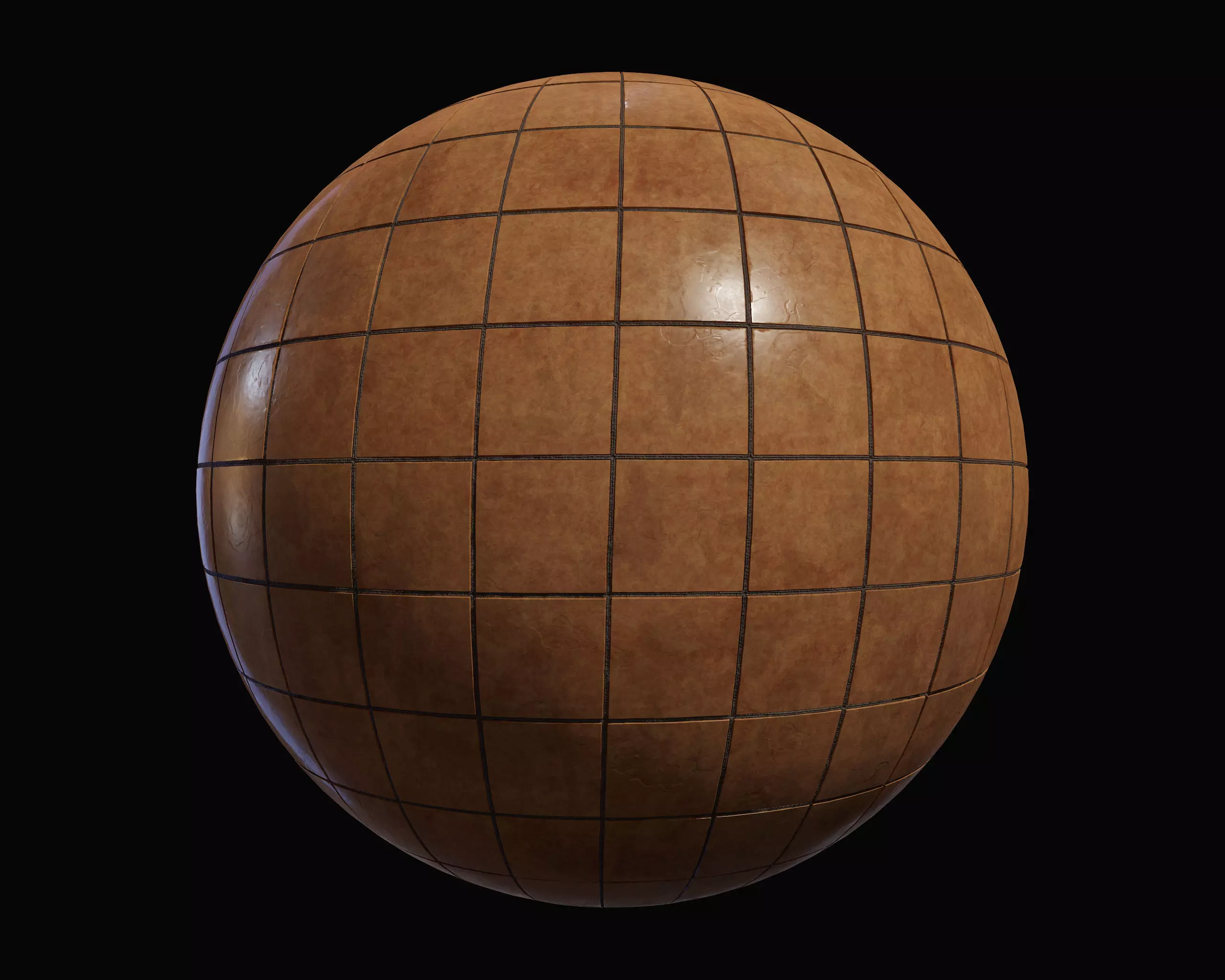Floor Tiles PBR Material 4K Texture_0