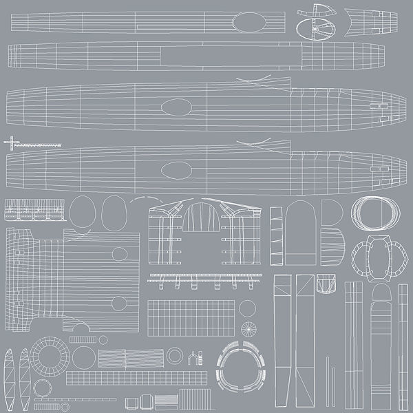 Mitsubishi G4M Betty Aircraft WWII Low-poly 3D model_3