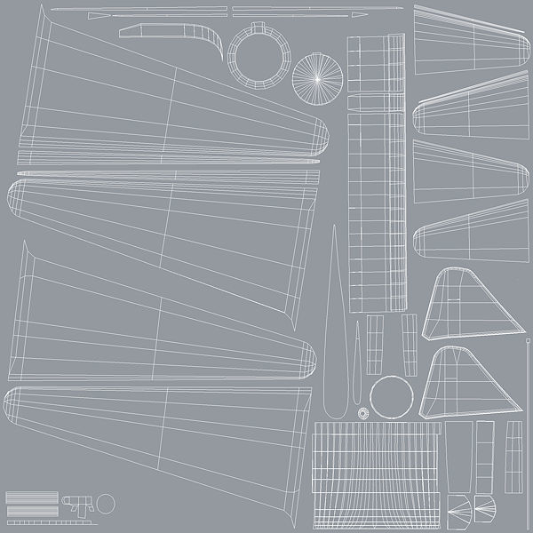 Mitsubishi G4M Betty Aircraft WWII Low-poly 3D model_4
