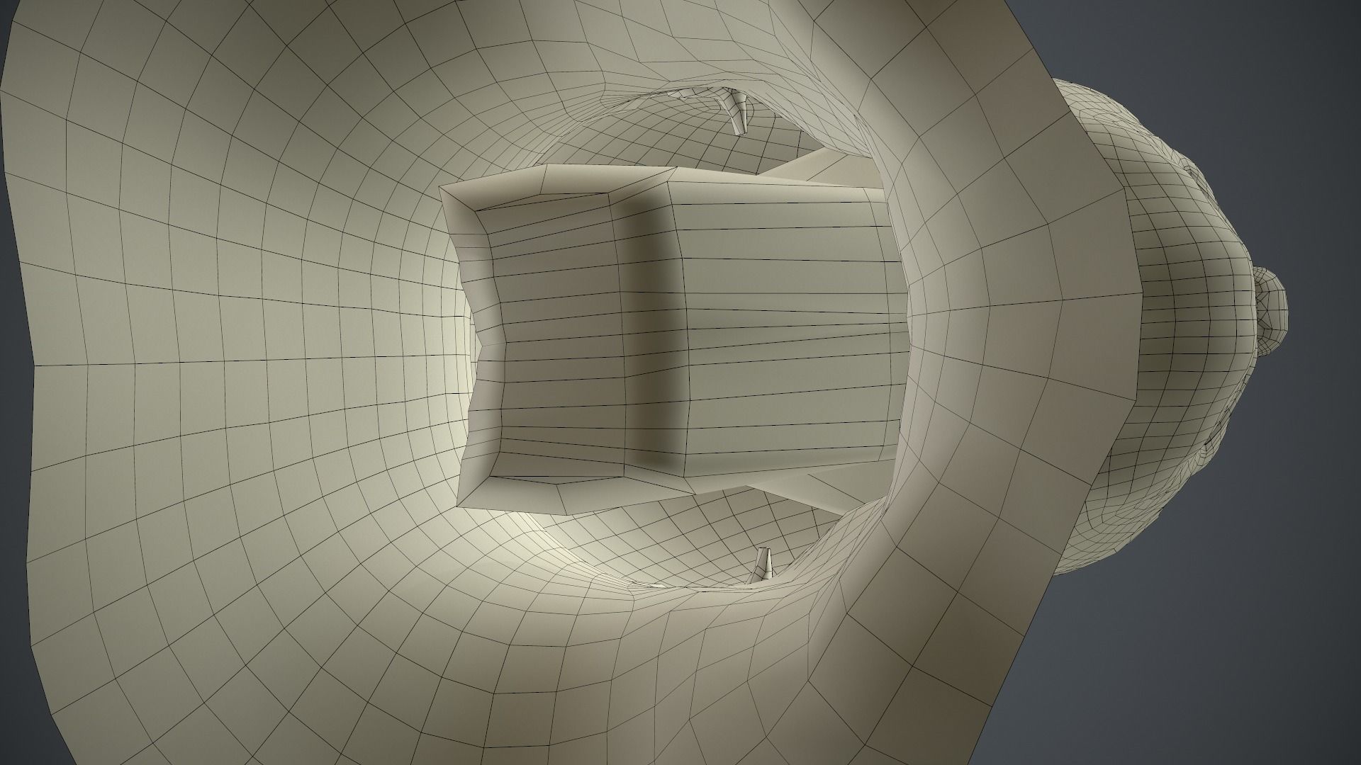 Male Head Low-poly 3D model_74