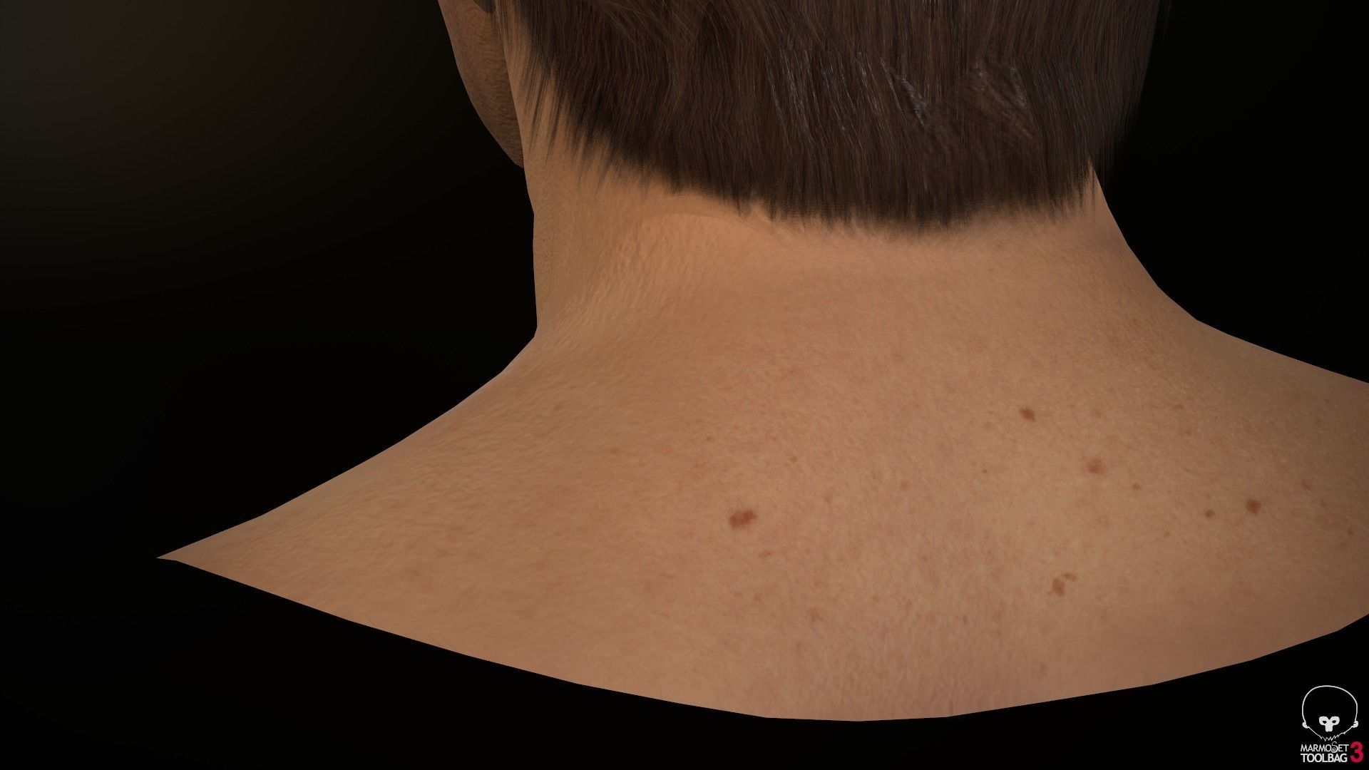 Male Head Low-poly 3D model_16