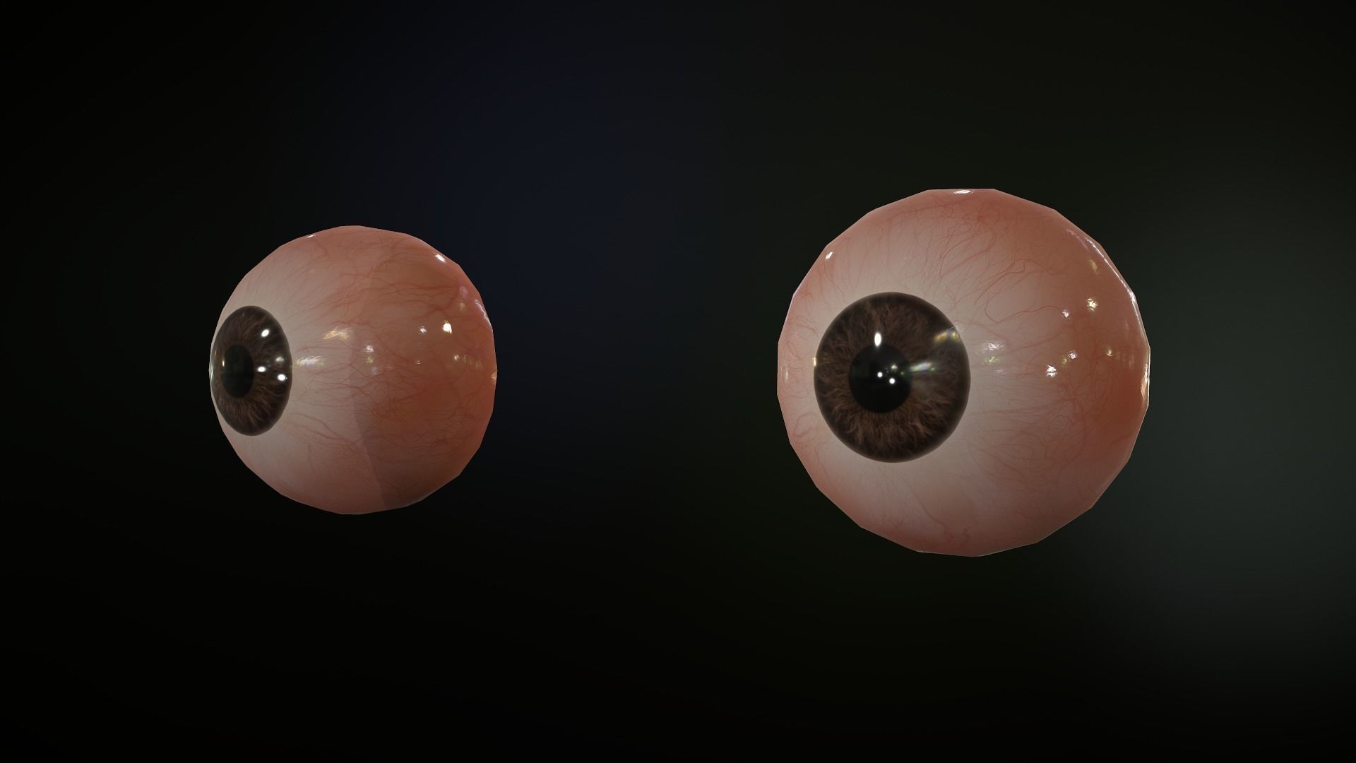 Male Head Low-poly 3D model_48