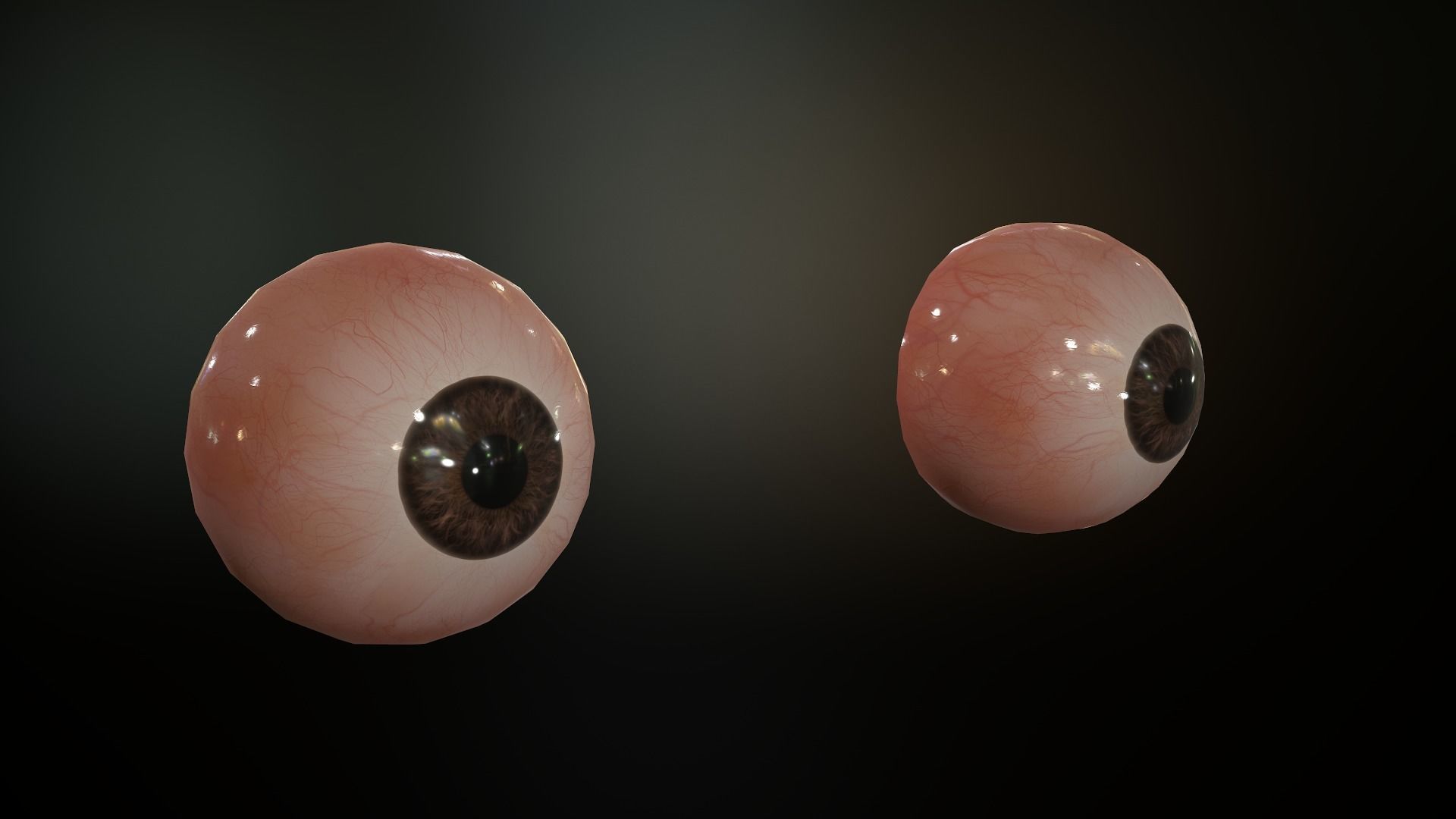 Male Head Low-poly 3D model_47