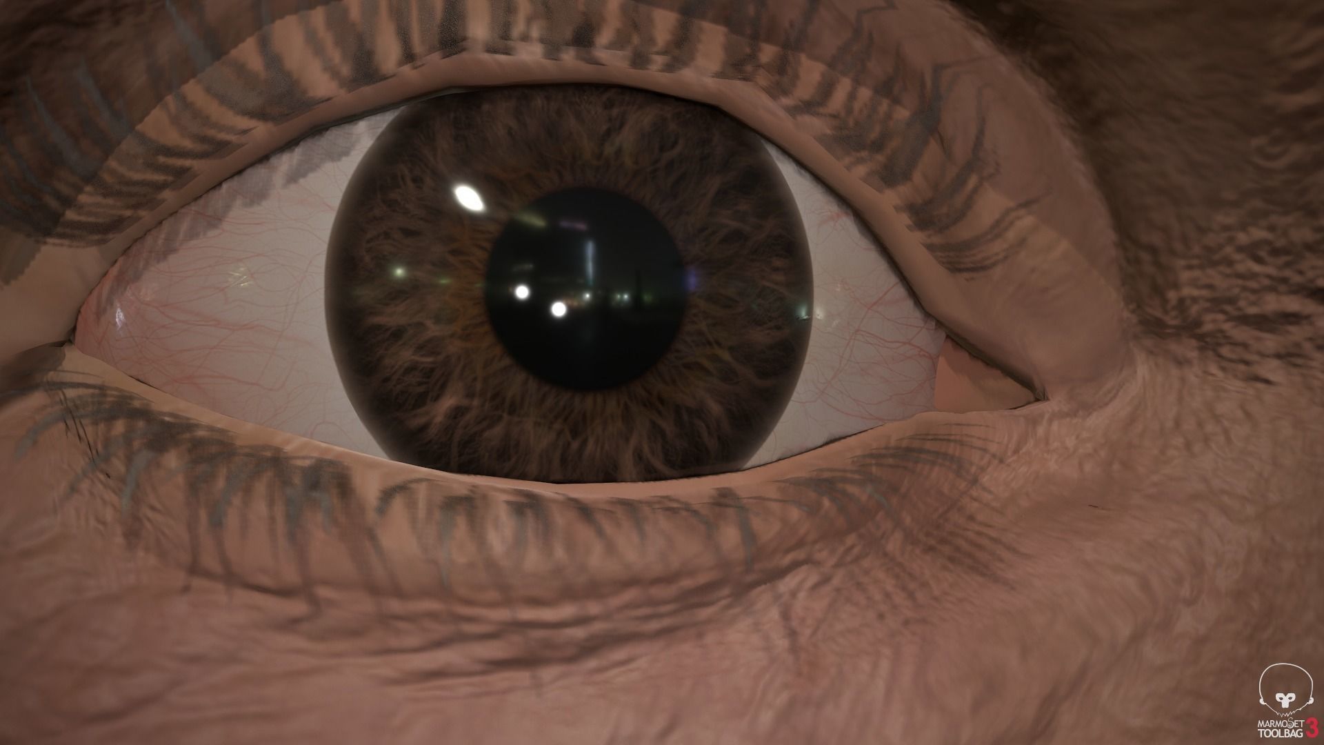 Male Head Low-poly 3D model_26