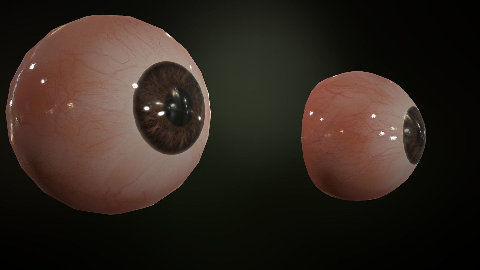 Male Head Low-poly 3D model_49