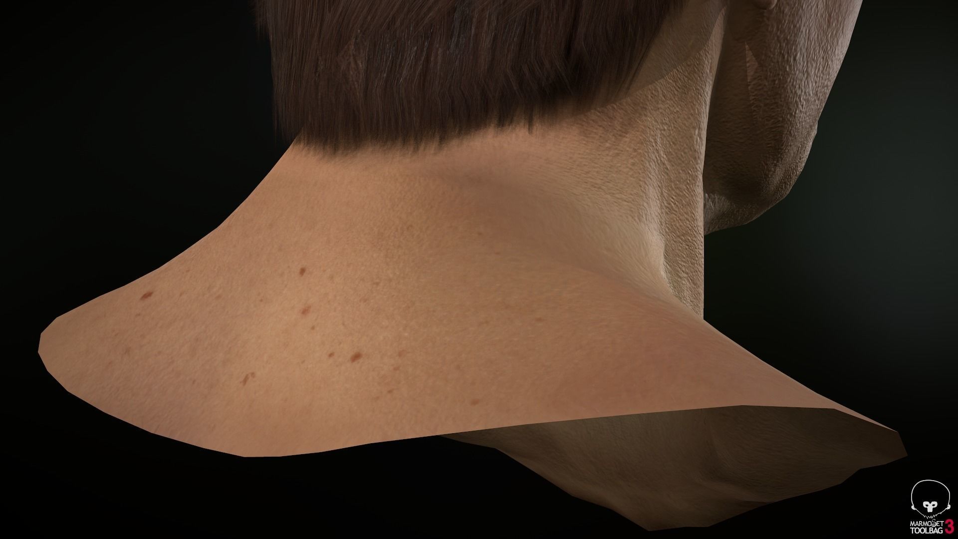 Male Head Low-poly 3D model_15