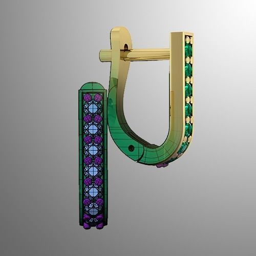 Earrings n 17  3D print model_1