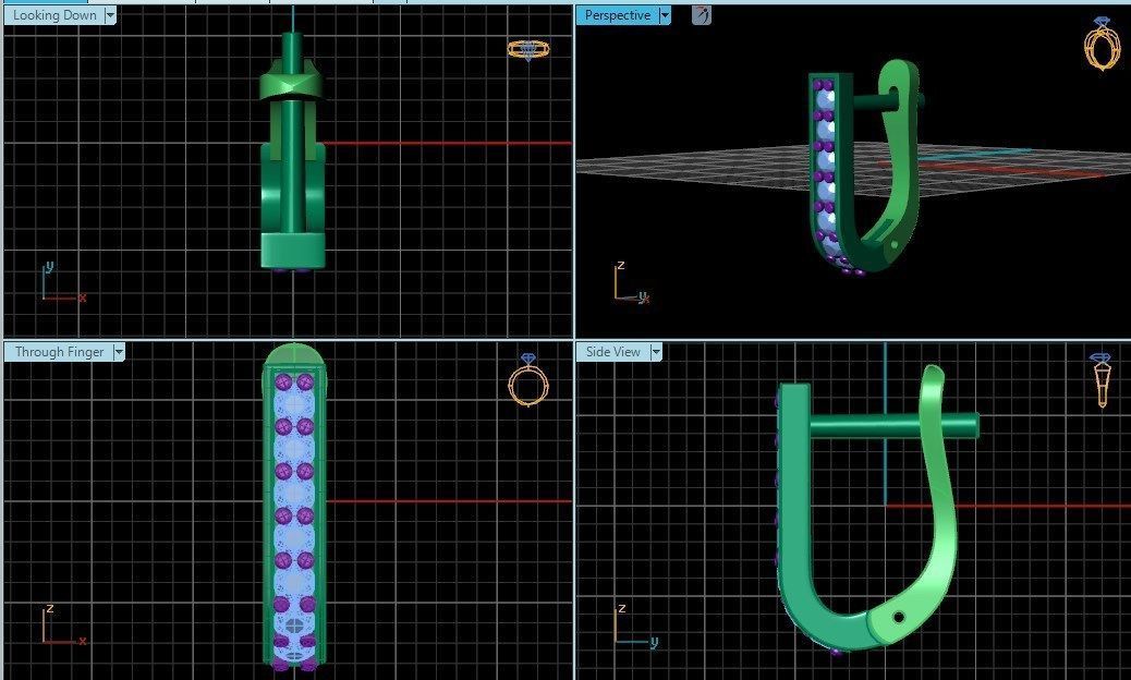 Earrings n 17  3D print model_3