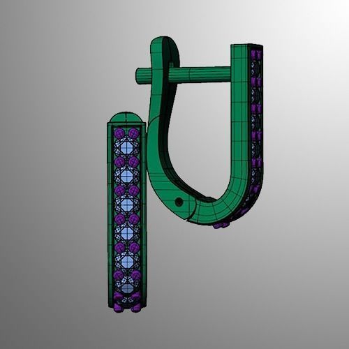 Earrings n 17  3D print model_2