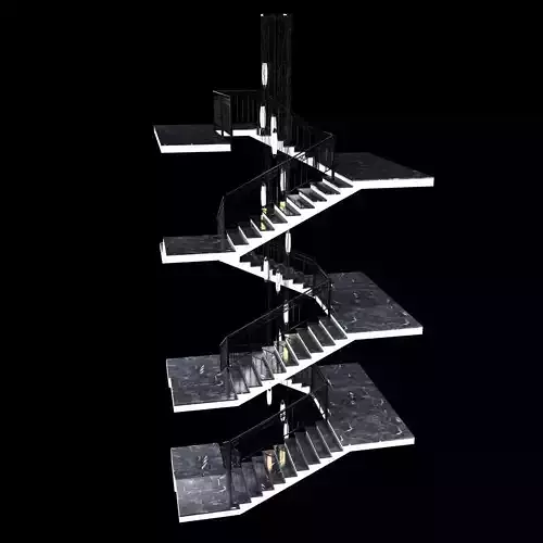 Stairs And Slv Ceiling Lamps