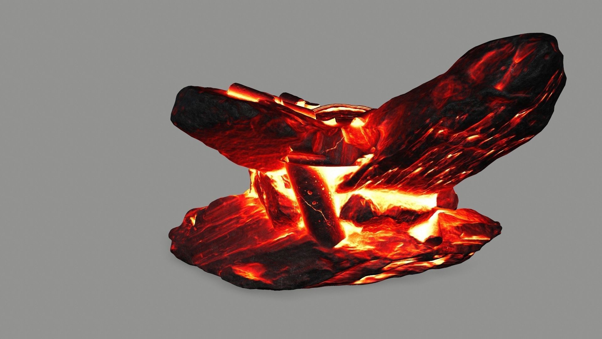 old temple Low-poly 3D model_4