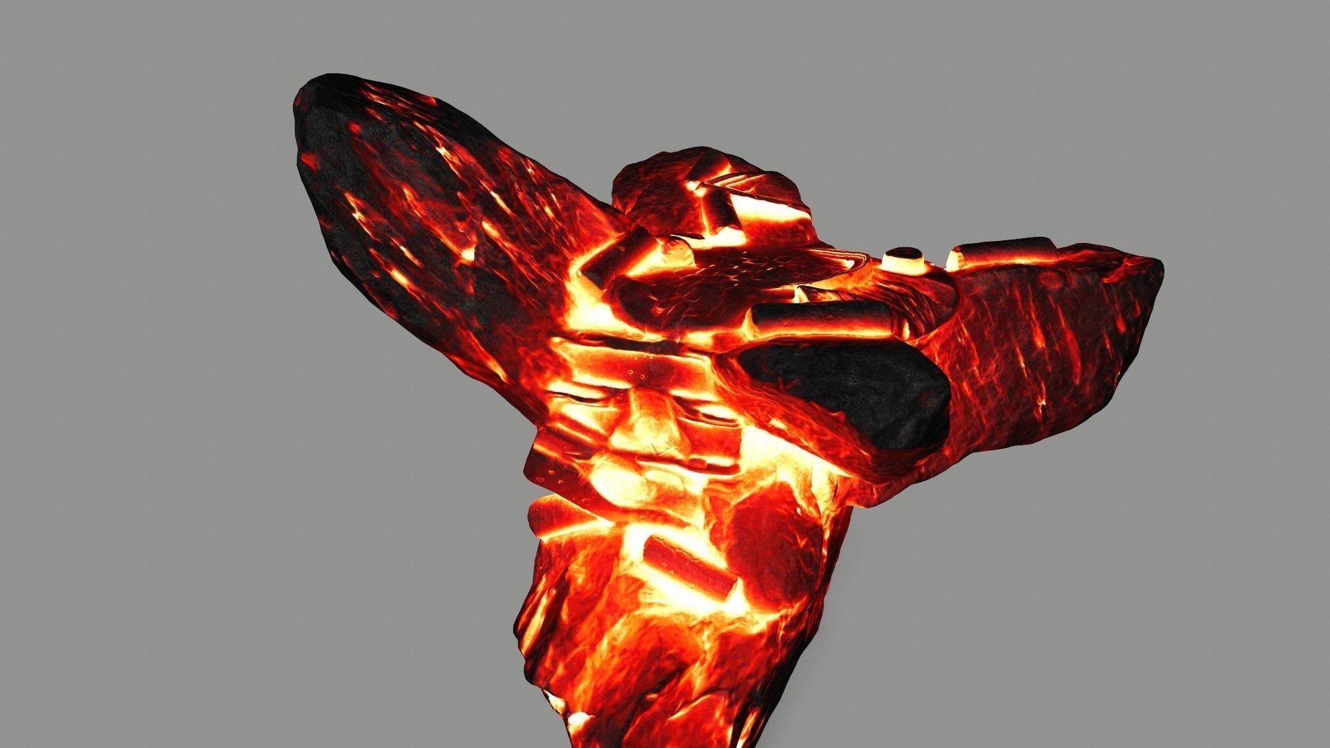 old temple Low-poly 3D model_2