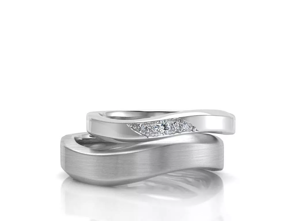 Couple ring 001 cad file 3D print model_0