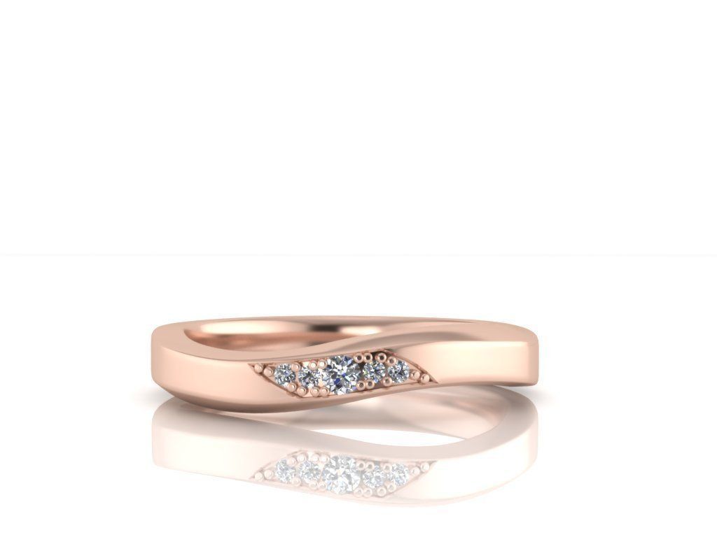 Couple ring 001 cad file 3D print model_2