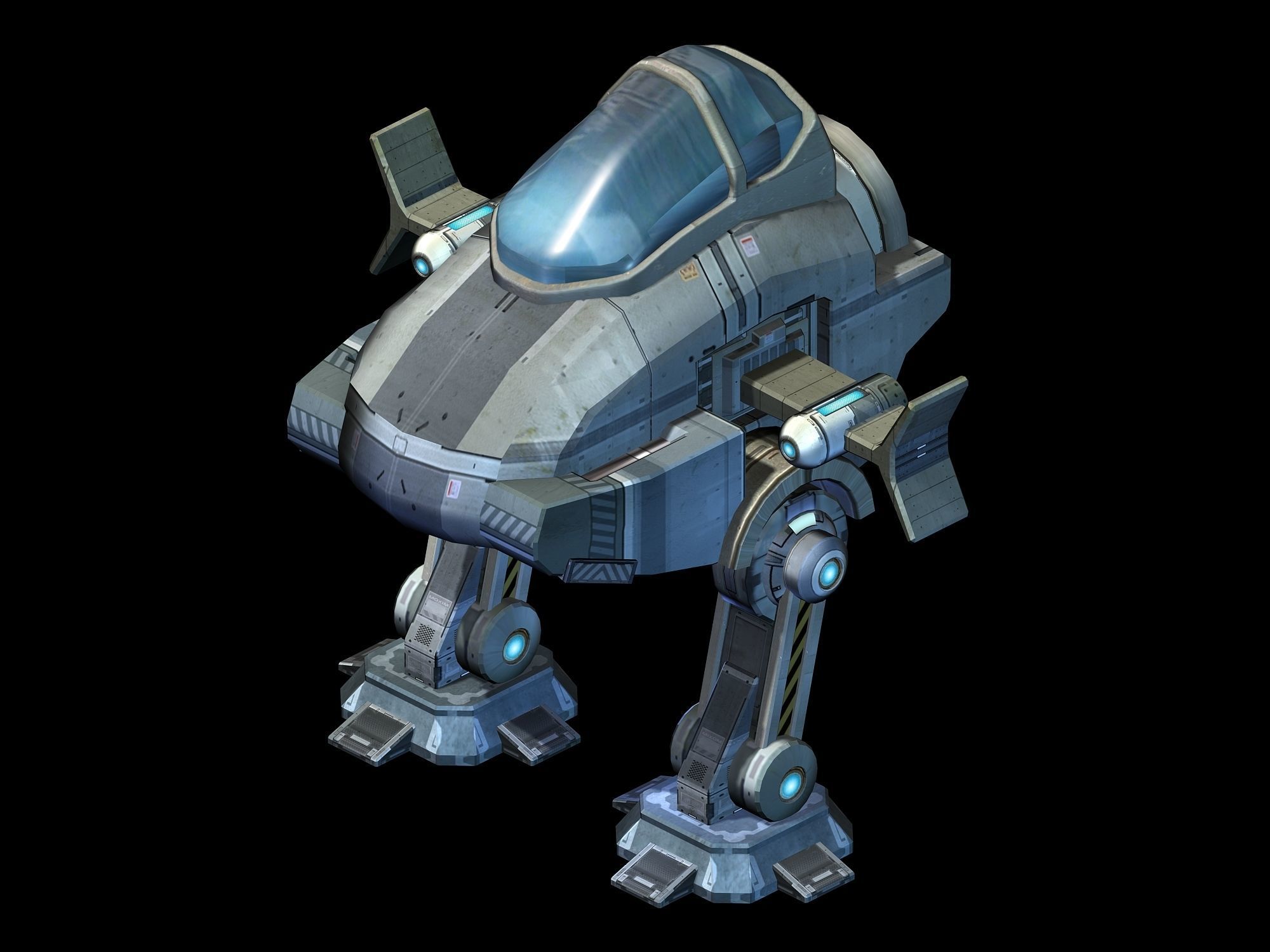 Ground object - operating robot 3D model_1