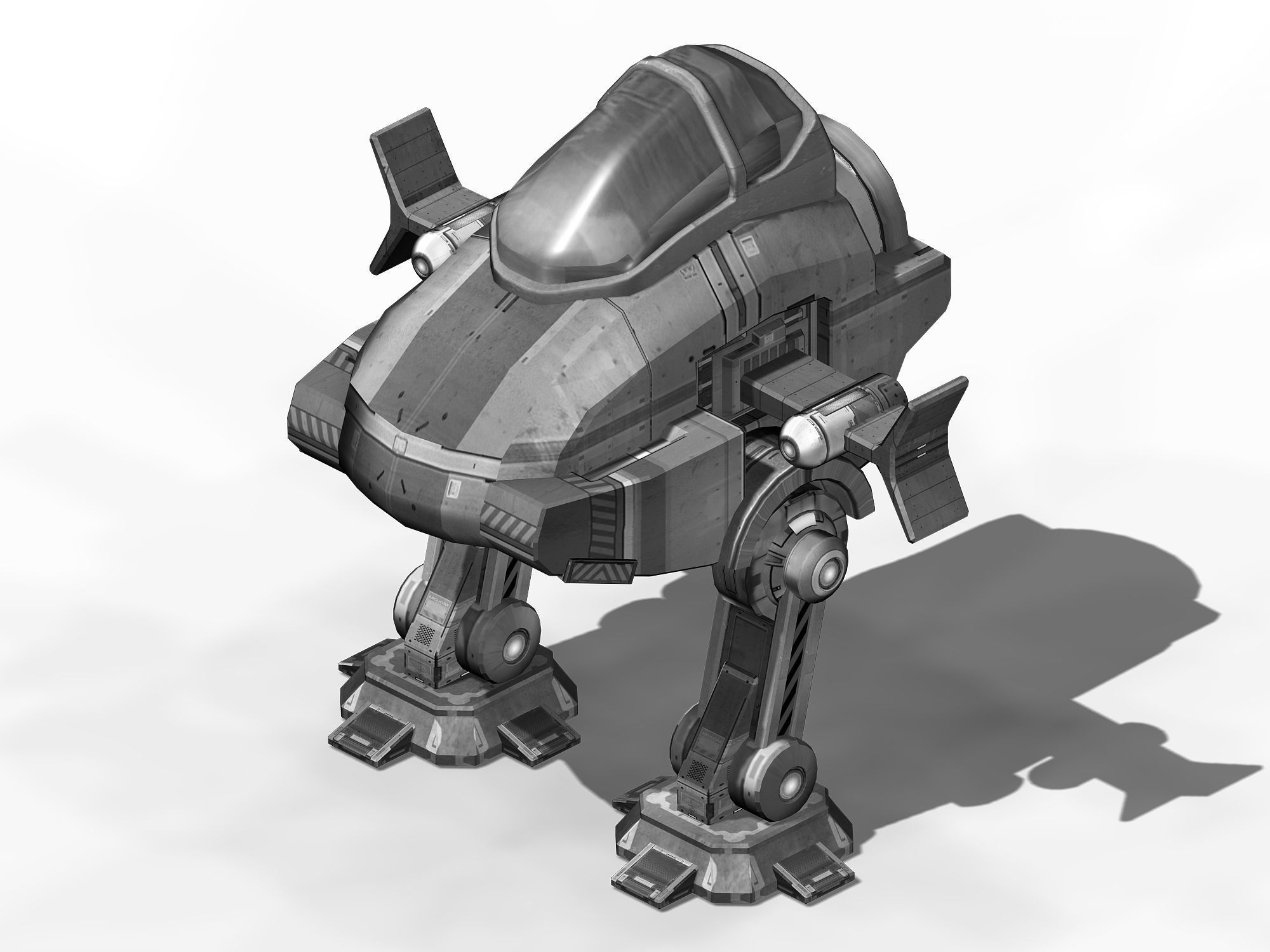 Ground object - operating robot 3D model_2