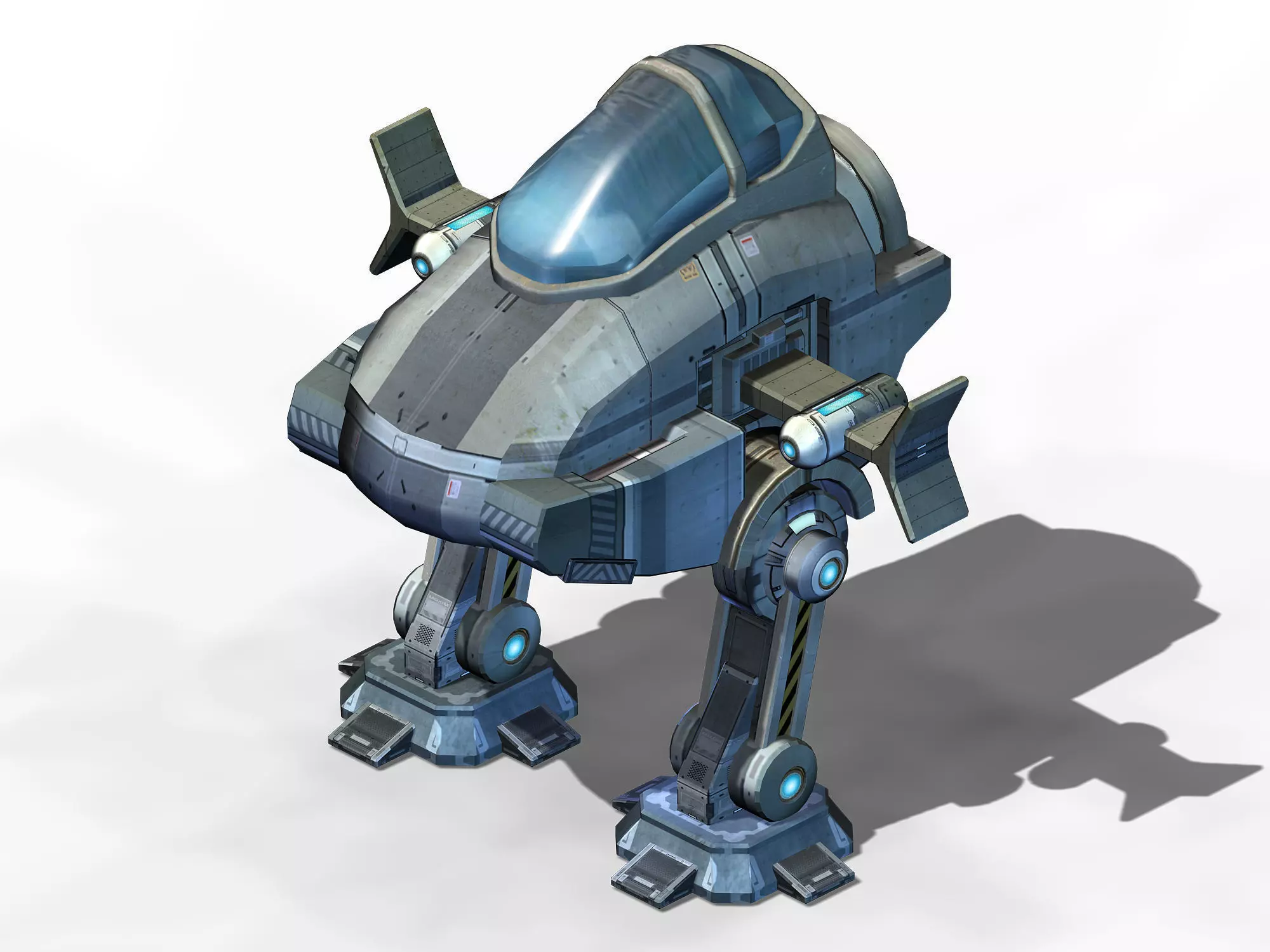 Ground object - operating robot 3D model_0