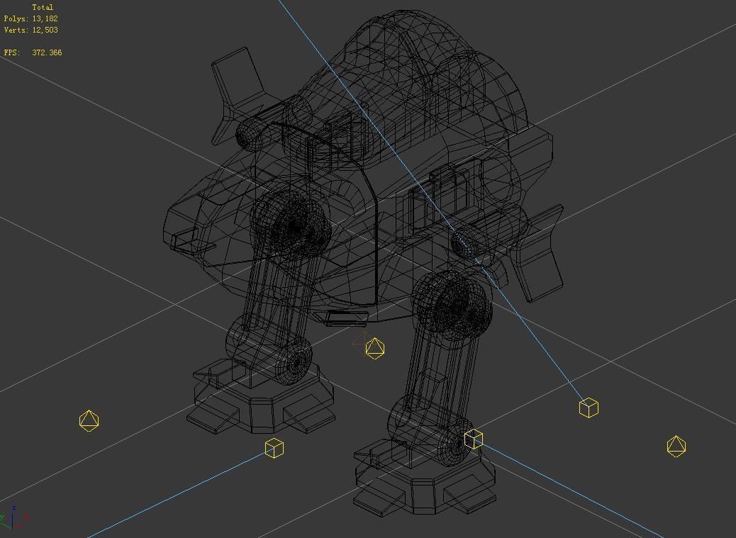 Ground object - operating robot 3D model_4
