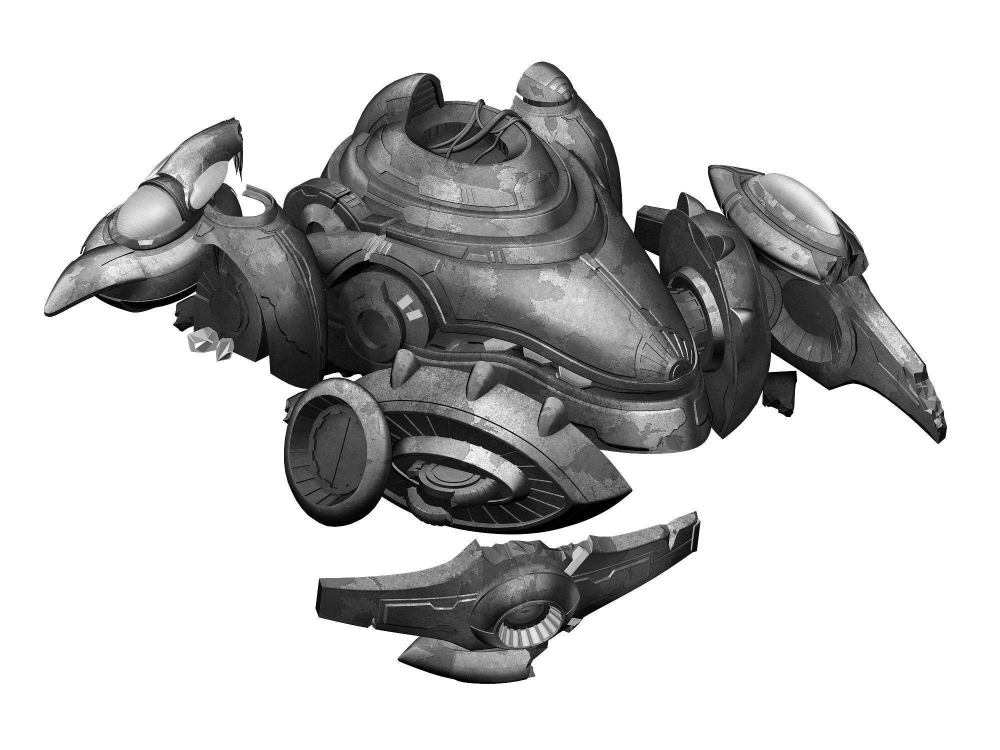 Abandoned Ancient Civilization - Mining Machinery 03 3D model_2