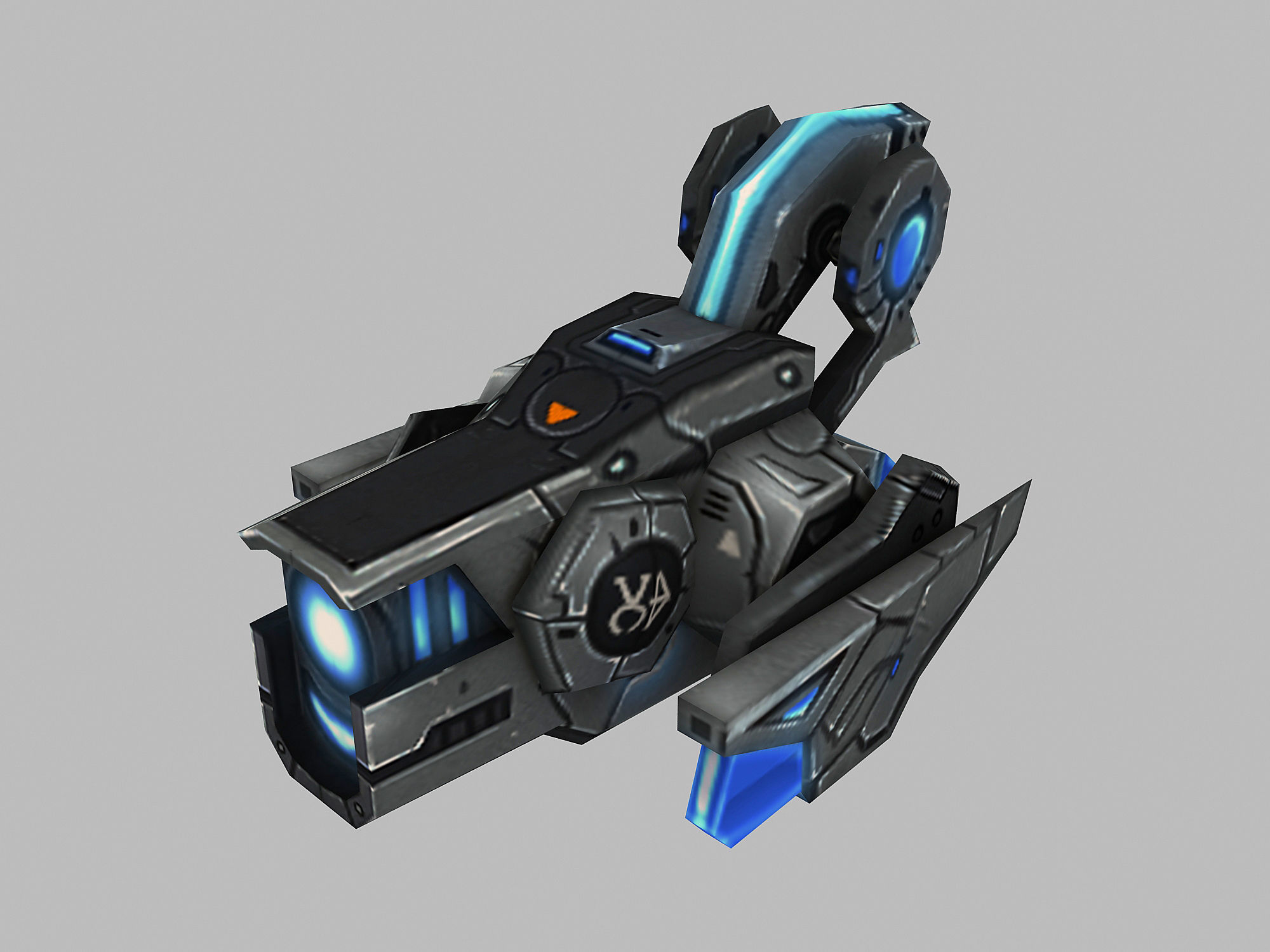 Machinery - Floating Cannon 02 3D model_1