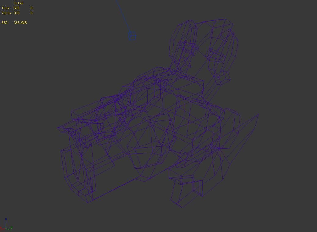 Machinery - Floating Cannon 02 3D model_7