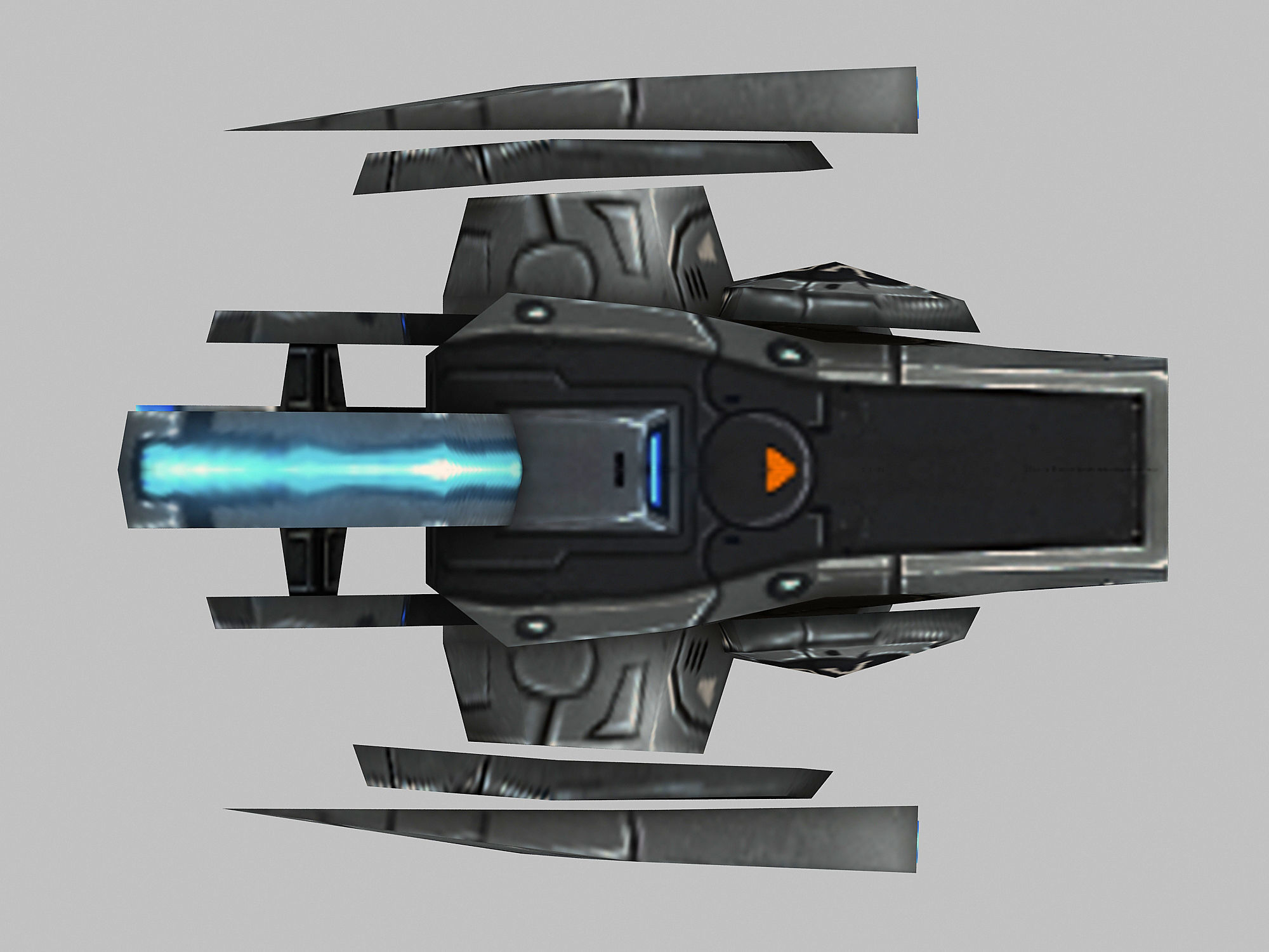 Machinery - Floating Cannon 02 3D model_3