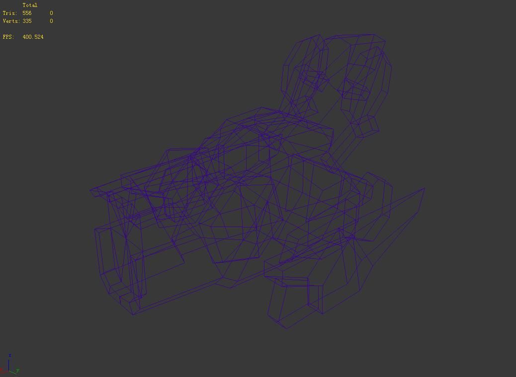 Machinery - Floating Cannon 03 3D model_6