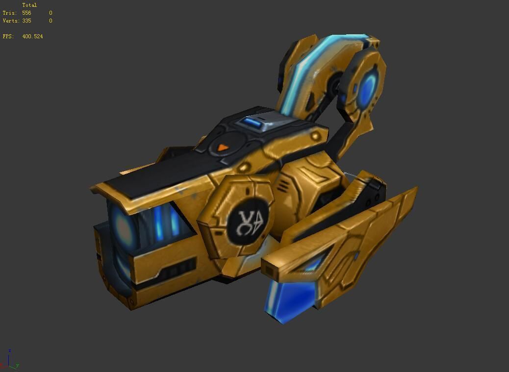 Machinery - Floating Cannon 03 3D model_5