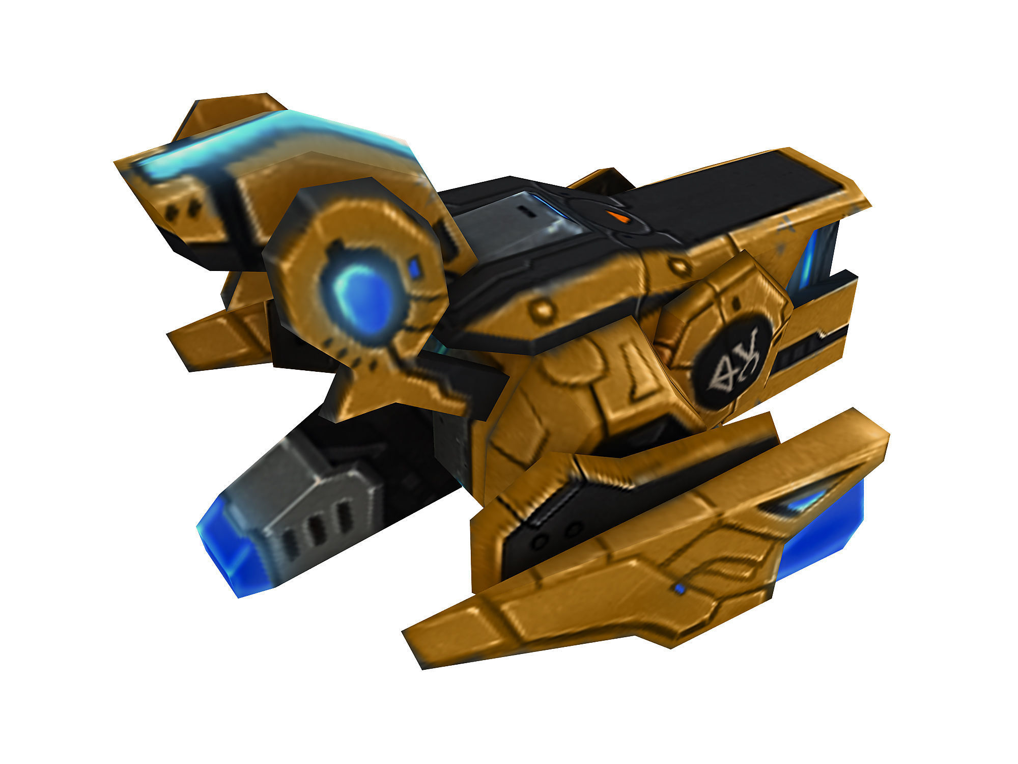 Machinery - Floating Cannon 03 3D model_3