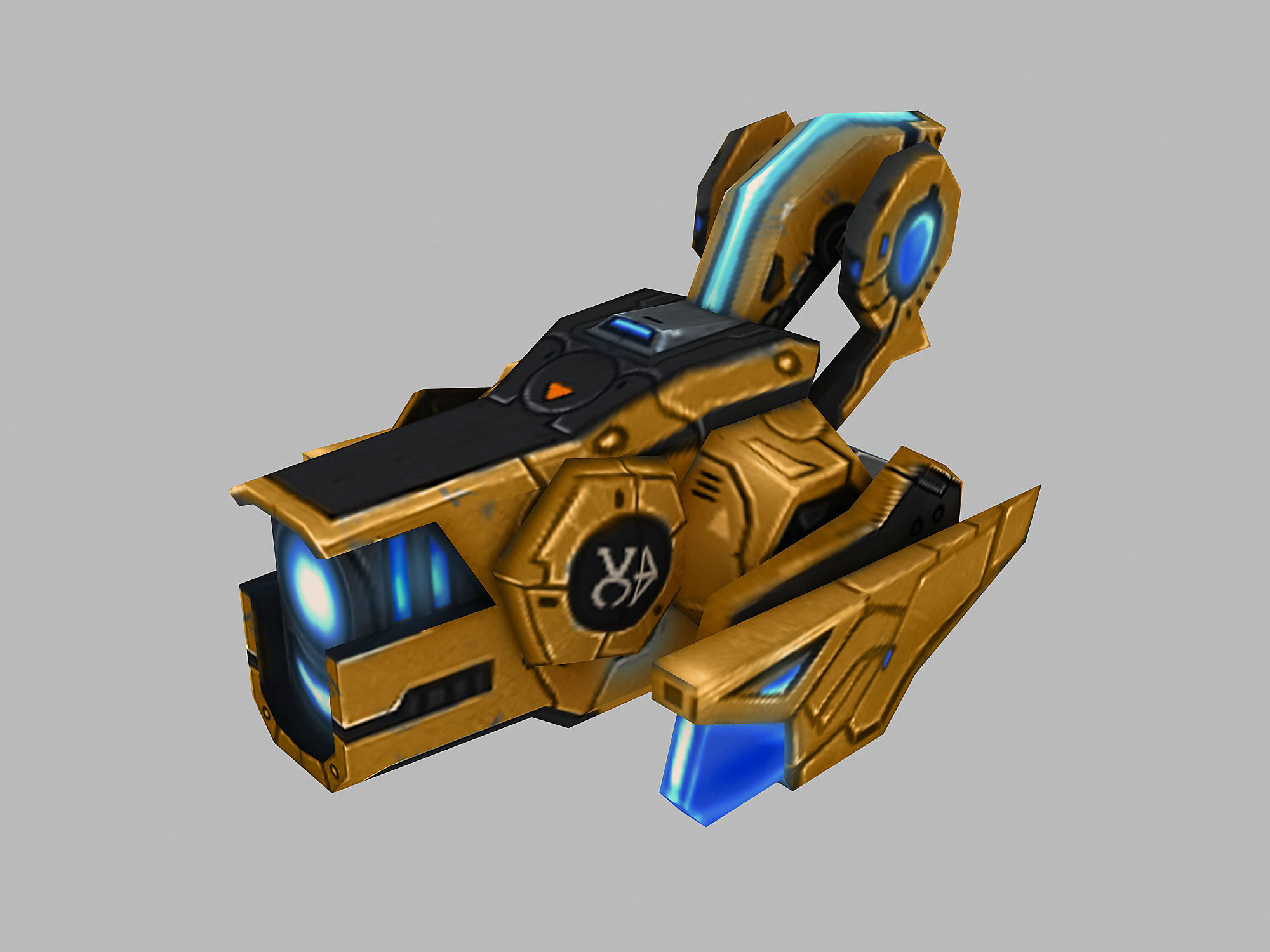 Machinery - Floating Cannon 03 3D model_1