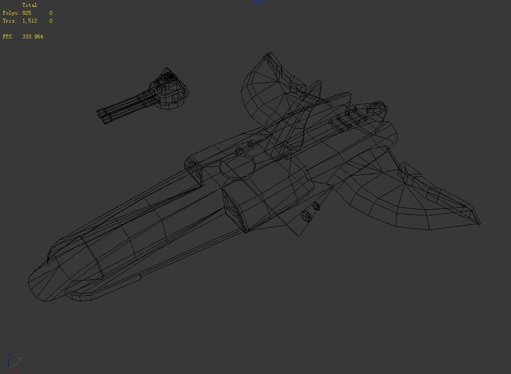 Machinery - Small Attack Ship 03 3D model_7