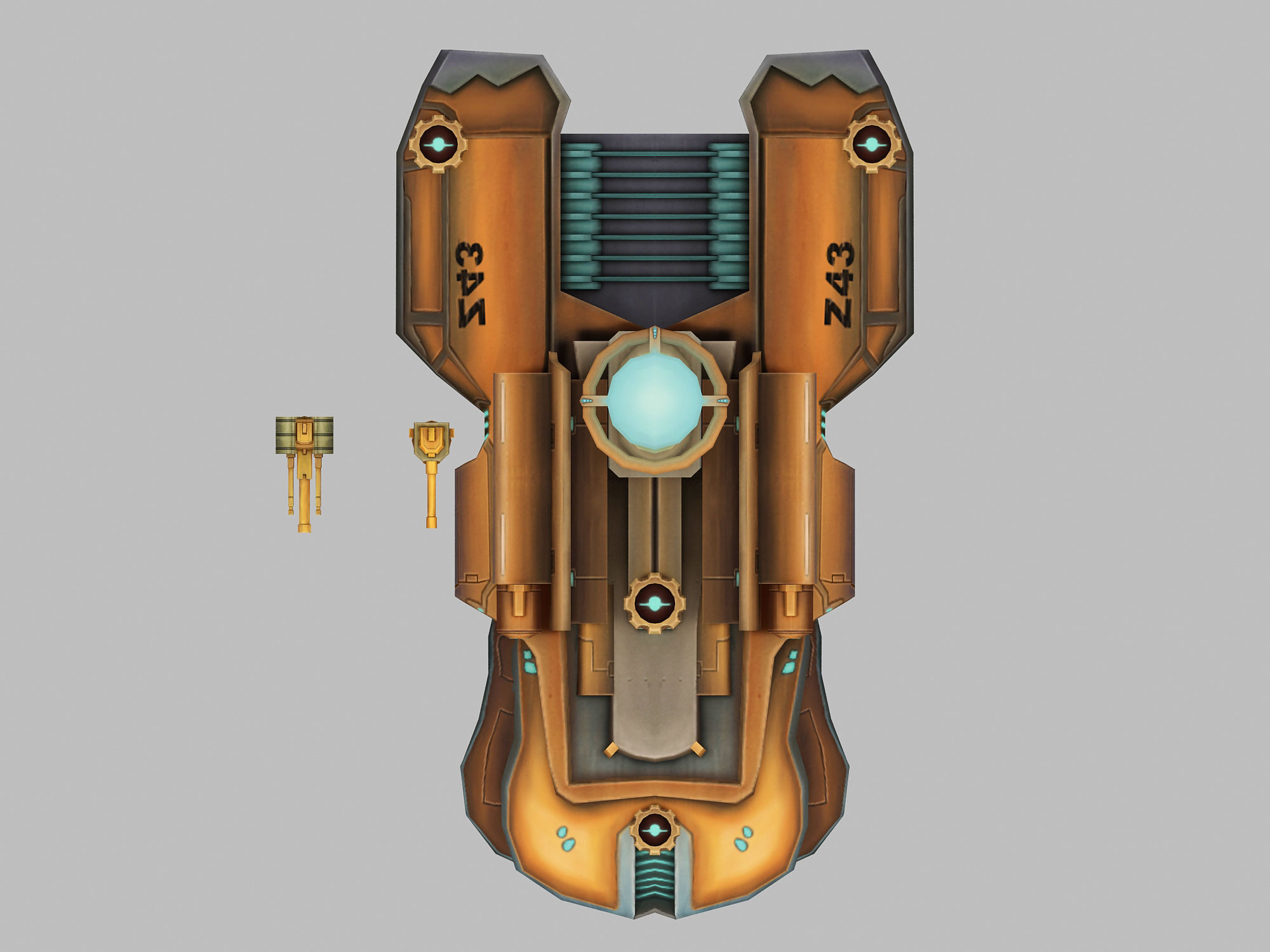 Lightweight - Battleship 03 3D model_3